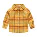 Toddler Boys Girls Long Sleeve Winter Shirt Tops Coat Outwear For Babys Clothes Plaid Black Yellow Pink Boys Summer Tops Size 8 Large N 6 Apparel Boy Short 7 Sweater Boys 14 16 Kids Undershirts Boy