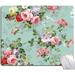 Mouse Pad Green Floral Mouse Pad Flowers Mouse Pad Cute Mouse Pads with Designs for Women Office Non-Slip Rubber Base Square Wireless Mousepad for Laptop