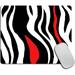 Small Mouse Pad 7.9 x 9.5 Inch Geometric Black and White Red Abstract Line Mousepad with Washable Lycra Cloth Non-Slip Rubber Base Mousepads Computer Mouse Pads for Wireless Mouse