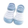 Dadaria Girls Knee High Socks 3Months-3Years Toddler Baby Boys Girls Cute Fashion Stripe Hollow Out Breathable Soft Non-slip Toddler Shoes Socks Sky Blue 3-6 Months Girls