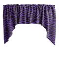 Swag Valance Cotton Zebra Print 58 Wide / 36 Tall