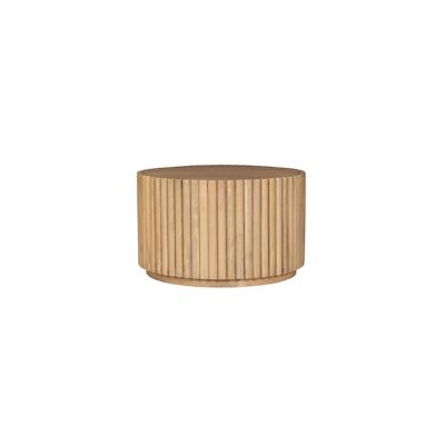 SIT Möbel Tom Tailor Couchtisch 55x55 cm | T-Ribbed Side Table Large | Mangoholz | natur | B 55 x T 55 x H 34 cm | 12884