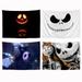 The Nightmare Before Christmas Christmas Tapestry Jack and Sally Wall Mount The Nightmare Before Christmas Christmas for Christmas Party Home Christmas Wall Decoration