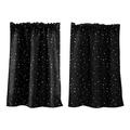 xinqinghao home textiles star curtains short curtains small curtains rod curtains kitchen coffee curtains bedroom curtains lace curtains 29 x 36 inch 2 panels e