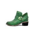 Wide Width Women's Melania Bootie by Hälsa in Dark Green (Size 8 W)