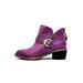 Wide Width Women's Melania Bootie by Hälsa in Dark Purple (Size 7 W)