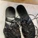 J. Crew Shoes | J.Crew Womens Sandals Pre Owned Studded Lace Up Gladiator Saddlers Good Shape | Color: Black | Size: 8