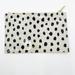 Kate Spade Bags | Kate Spade White Animal Print Spotted Vegan Leather Pencil Pouch/Cosmetic Case | Color: Black/White | Size: Os