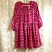 Madewell Dresses | Madewell Plaid Babydoll Dress | Color: Pink/White | Size: M