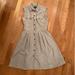 J. Crew Dresses | J.Crew Sleeveless Button Down Dress- 6p | Color: Gray | Size: 6p