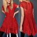 Free People Dresses | Free People Victorian Embellished Mini Dress | Color: Red | Size: S