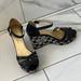 Coach Shoes | C O A C H Wedge Sandals | Color: Black/Gray | Size: 6