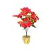 Artificial Red Poinsettia Potted Plant Poinsettia Plant Artificial Poinsettia Bonsai Simulation Poinsettia Plant Christmas Flowers Decorations in Pot