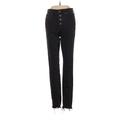 Madewell Jeans - Mid/Reg Rise Straight Leg Denim: Black Bottoms - Women's Size 25 - Dark Wash