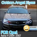 Kit de lumières halogènes LED SMD Angel Eyes pour Opel Astra H 2004-2007 anneaux en coton style de