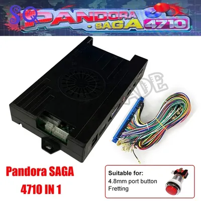 Boîte d'arcade Pandora Saga 4710 en 1 maison à Jamma carte mère PCB cartouche Joystick Console de
