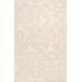 "Pasargad Home Edgy Collection Hand-Tufted Bamboo Silk & Wool Area Rug, 7' 9"" X 9' 9"", Ivory - Pasargad Home pvny-25 8x10"