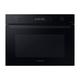 Samsung Kompaktofen mit MIkrowelle NQ5B4553FBK/U1, 45 cm, 50 ℓ, WiFi-Steuerung, SmartThings Cooking, 20 Automatikprogramme, Schwarzes Glas