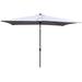 10 x 6.5t Rectangular Patio Solar LED Lighted Outdoor Umbrellas