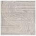 White 96 x 0.35 in Indoor Area Rug - Wade Logan® Baylay Abstract Handmade Tufted Beige Area Rug Polyester/Cotton/Wool | 96 W x 0.35 D in | Wayfair