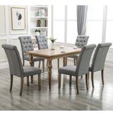 Aristocratic Style Dining Chair Tufted Dining Chair (Set of 2)