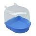 Hanging on Cage Bird Supplies Plastic Box Cage Accessories For Pet Shower Birdbath Parrot Bathing Bird Bathtub BLUE