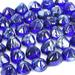 GasSaf 10lb 1 inch Diamonds Fire Glass for Gas Fire Pit Fireplace Propane Fire Pit(Cobalt Blue Luster)