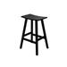 WestinTrends Malibu 29 Inch Outdoor Black Bar Stools All Weather Resistant Poly Lumber Adirondack Bar Height Stools