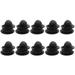Etereauty 10PCS Foosball Machine Table Entry Dish Table Football Soccer Ball Drop Cup Replacement Black