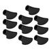 10Pcs Trekking Poles Replacement Protectors Boot Cover for Hiking Poles Canes (Black)