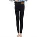 Mrat Full Length Pants Leggings Sweat Pants Women Casual Fashion Casual Ladies Span Ladies Leggings High Waist Keep Warm Long Pants Female Golf Pants