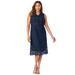 Plus Size Women's Lace Midi Dress by Jessica London in Navy (Size 24 W)