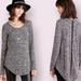 Anthropologie Tops | Anthropologie Pure + Good Gray Sweater Tunic Top | Color: Black/Gray | Size: S