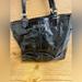 Coach Bags | Coach Patent Leather Shiny Black Patent C Signature Handbag Purse Tote | Color: Black | Size: 11-15-4.5