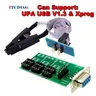 Programmeur de puce ECU UPA USB V1.3 Xprog adaptateur de carte Eeprom avec clip SOP8 SOIC8 pour