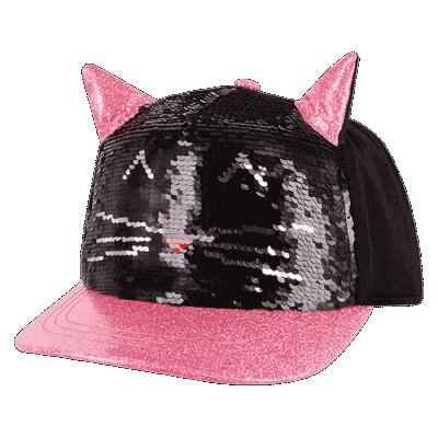 Skechers Girl's Cat Ear Hat | Black | Polyester