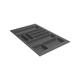 Range-couverts OrgaTray 440 pour tiroir Hettich Largeur 800mm - Plastique - Anthracite - Anthracite