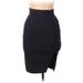 Forever 21 Casual Skirt: Black Solid Bottoms - Women's Size Medium