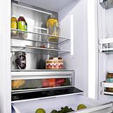 ZLINE 30" Autograph Edition Built-in 2-Door Bottom Freezer Refrigerator in Stainless Steel with Matte Black Accents