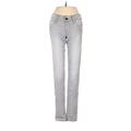 Black Orchid Denim Jeans - Mid/Reg Rise: Gray Bottoms - Women's Size 24 - Light Wash