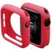 Ultra Thin Soft TPU Shockproof Bumper Case for iWatch Apple Watch Series SE 6/5/4 Red 44mm