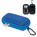 AGPTEK MP3 Player Case with Double Zipper Portable Metal Clip Blue