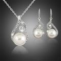 Kayannuo Gifts For Women Christmas Clearance Korean Fashion Necklace And Earring Set Trendy Diamond Pearl Jewelry Set Christmas Gifts