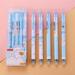 5PCS/Set Cartoon Press Type Writing Tool Erasable Gel Pens Signature Pen Neutral Pen BallPoint Pen D