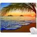 Mouse Pad Beach at Sunset Mouse Pad Washable Square Cloth Mousepad for Gaming Office Laptop Non-Slip Rubber Base Computer Mouse Pads for Wireless Mouse Cute Mouse Pads for Desk