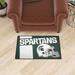 FANMATS Michigan State Spartans Starter Mat Accent Rug, Nylon in Black/Brown/Green | 30 H x 19 W x 0.25 D in | Wayfair 36815