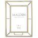 Malden 4X6 GOLD PIERCED LUXE Metal in Yellow | 7.5 H x 5.5 W x 0.75 D in | Wayfair 5451-46