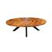Loon Peak® Dawnett 3 Legs Coffee Table Wood/Metal in Black/Brown/White | 18 H x 58 W x 32 D in | Wayfair 16B1A57DB5524F488D507458D1D28F5C