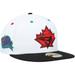 Men's New Era White/Black Toronto Blue Jays 25th Anniversary Primary Eye 59FIFTY Fitted Hat