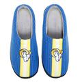 Men's FOCO Royal Los Angeles Rams Team Stripe Memory Foam Slide Slippers